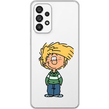 Dali Design Samsung Galaxy A73 Uyumlu Şeffaf Kılıf Cartoon 2 Tasarımlı