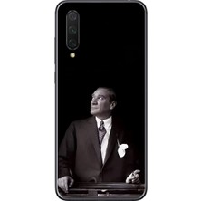 Dali Design Xiaomi Mi 9 Lite Uyumlu Şeffaf Kılıf Atatürk 3 Tasarımlı