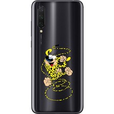 Dali Design Xiaomi Mi 9 Lite Uyumlu Şeffaf Kılıf Cartoon 9 Tasarımlı