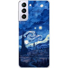 Dali Design Samsung Galaxy S21+ Uyumlu Şeffaf Kılıf Aesthetic 8 Tasarımlı