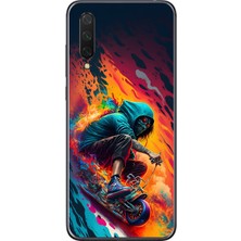 Dali Design Xiaomi Mi 9 Lite Uyumlu Şeffaf Kılıf Aesthetic 5 Tasarımlı