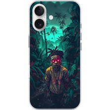 Dali Design iPhone 16 Plus Uyumlu Şeffaf Kılıf Aesthetic 7 Tasarımlı