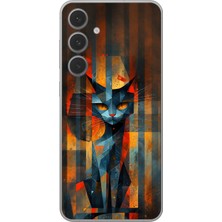 Dali Design Samsung Galaxy S24 Uyumlu Şeffaf Kılıf Aesthetic 2 Tasarımlı