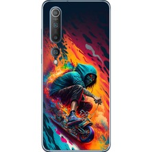 Dali Design Xiaomi Mi 10 Uyumlu Şeffaf Kılıf Aesthetic 5 Tasarımlı