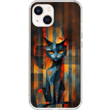 Dali Design iPhone 13 Mini Uyumlu Şeffaf Kılıf Aesthetic 2 Tasarımlı