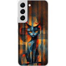 Dali Design Samsung Galaxy S22+ Uyumlu Şeffaf Kılıf Aesthetic 2 Tasarımlı