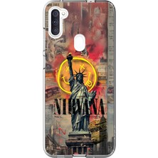 Dali Design Samsung Galaxy A11 Uyumlu Şeffaf Kılıf Aesthetic 3 Tasarımlı