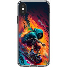Dali Design iPhone Xs Max Uyumlu Şeffaf Kılıf Aesthetic 5 Tasarımlı
