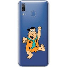 Dali Design Samsung Galaxy A20 Uyumlu Şeffaf Kılıf Cartoon 3 Tasarımlı