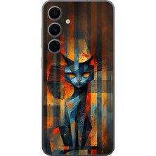 Dali Design Samsung Galaxy S24 Fe Uyumlu Şeffaf Kılıf Aesthetic 2 Tasarımlı
