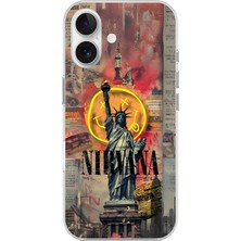 Dali Design iPhone 16 Plus Uyumlu Şeffaf Kılıf Aesthetic 3 Tasarımlı