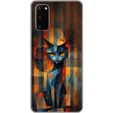 Dali Design Samsung Galaxy S20+ Uyumlu Şeffaf Kılıf Aesthetic 2 Tasarımlı