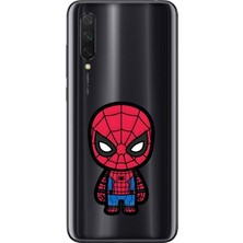Dali Design Xiaomi Mi 9 Lite Uyumlu Şeffaf Kılıf Chibi 7 Tasarımlı