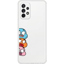 Dali Design Samsung Galaxy A72 Uyumlu Şeffaf Kılıf Cartoon 6 Tasarımlı