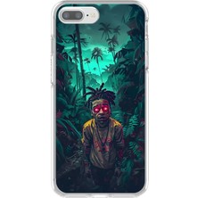 Dali Design iPhone 7 Plus Uyumlu Şeffaf Kılıf Aesthetic 7 Tasarımlı