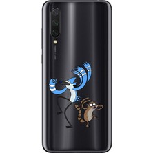 Dali Design Xiaomi Mi 9 Lite Uyumlu Şeffaf Kılıf Cartoon 13 Tasarımlı