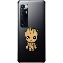 Dali Design Xiaomi Mi 10 Pro Uyumlu Şeffaf Kılıf Chibi 1 Tasarımlı