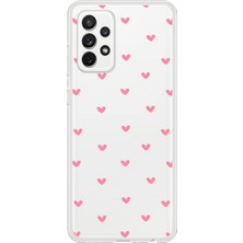 Dali Design Samsung Galaxy A72 Uyumlu Şeffaf Kılıf Şeffaf Kalp 1 Tasarımlı