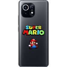 Dali Design Xiaomi Mi 11 Uyumlu Şeffaf Kılıf 2 Mario Tasarımlı