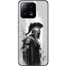 Dali Design Xiaomi Mi 13 Pro Uyumlu Şeffaf Kılıf Spartan 2 Tasarımlı