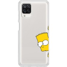 Dali Design Samsung Galaxy A12 Uyumlu Şeffaf Kılıf Cartoon 16 Tasarımlı