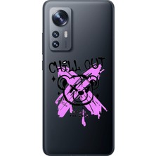 Dali Design Xiaomi Mi 12 Pro Uyumlu Şeffaf Kılıf Graffiti 7 Tasarımlı