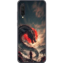 Dali Design Xiaomi Mi 9 Lite Uyumlu Şeffaf Kılıf Samurai 3 Tasarımlı