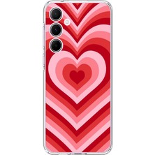 Dali Design Samsung Galaxy A55 Uyumlu Şeffaf Kılıf Kalp 3 Tasarımlı