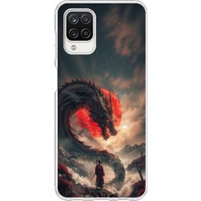 Dali Design Samsung Galaxy A12 Uyumlu Şeffaf Kılıf Samurai 3 Tasarımlı