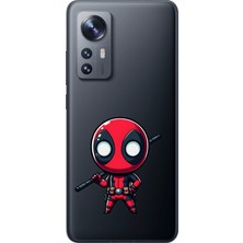 Dali Design Xiaomi Mi 12 Pro Uyumlu Şeffaf Kılıf Chibi 8 Tasarımlı