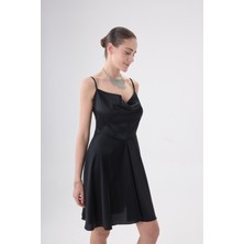 Rani Saten Mini Elbise