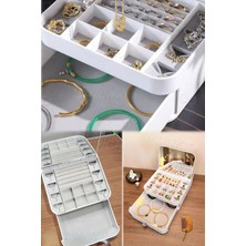 About The Perfect Şık ve Zarif Takı Saklama Kutusu, Toz Geçirmez, Yüksek Kalite, Beyaz Renk