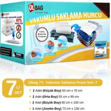 About The Perfect 7'li Şeffaf Vakumlu Poşet Seti, Oda Toparlama Hurçları ve Torbalar