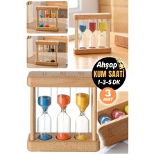 About The Perfect 3 Adet Ahşap Kum Saati, 1-3-5 Dakika Süreli Öğrenci Zamanlayıcı