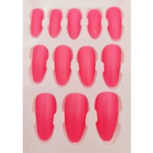 Monalisa Home 12 Adet Simli Renkli Lüks Takma Tırnak