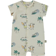 Civil Baby Erkek Bebek Patiksiz Tulum 6-18 Ay Taş Rengi
