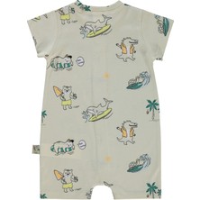 Civil Baby Erkek Bebek Patiksiz Tulum 6-18 Ay Taş Rengi