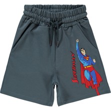 Süperman Erkek Çocuk Kapri 2-5 Yaş Antrasit