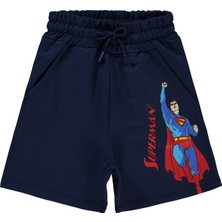 Süperman Erkek Çocuk Kapri 2-5 Yaş Lacivert