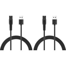 Richard 2 Adet 5V 1A USB Tıraş Makinesi Şarj Kablosu Philips QP2724 QP2834 QP1924 MG9520 Elektrikli Tıraş Makinesi Düzeltici Şarj Kablosu (Yurt Dışından)