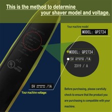 Richard 2 Adet 5V 1A USB Tıraş Makinesi Şarj Kablosu Philips QP2724 QP2834 QP1924 MG9520 Elektrikli Tıraş Makinesi Düzeltici Şarj Kablosu (Yurt Dışından)