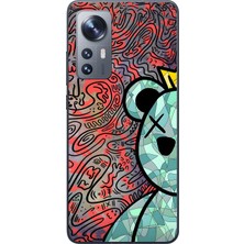 Dali Design Xiaomi Mi 12 Uyumlu Şeffaf Kılıf Graffiti 12 Tasarımlı