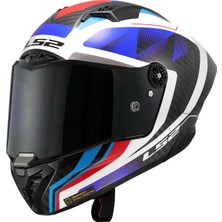 Ls2 Thunder Karbon Gp Aero Raute Mavi-Kırmızı Kask