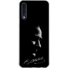 Dali Design Samsung Galaxy A70 Uyumlu Şeffaf Kılıf Atatürk 1 Tasarımlı