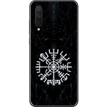 Dali Design Xiaomi Mi 9 Lite Uyumlu Şeffaf Kılıf Nordic 1 Tasarımlı