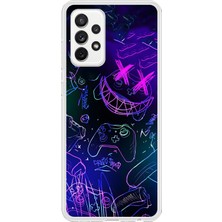 Dali Design Samsung Galaxy A72 Uyumlu Şeffaf Kılıf Graffiti 4 Tasarımlı