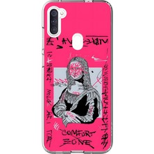 Dali Design Samsung Galaxy A11 Uyumlu Şeffaf Kılıf Graffiti 1 Tasarımlı