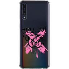 Dali Design Samsung Galaxy A70 Uyumlu Şeffaf Kılıf Graffiti 6 Tasarımlı