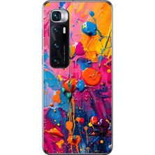 Dali Design Xiaomi Mi 10 Pro Uyumlu Şeffaf Kılıf Graffiti 3 Tasarımlı