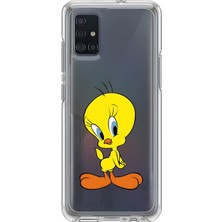 Dali Design Samsung Galaxy A51 Uyumlu Şeffaf Kılıf Cartoon 17 Tasarımlı